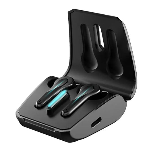 ETE-55 TWS Binaural Bluetooth 5.0 Low Latency Gaming Earphones, ETE-55 Black - UTrano