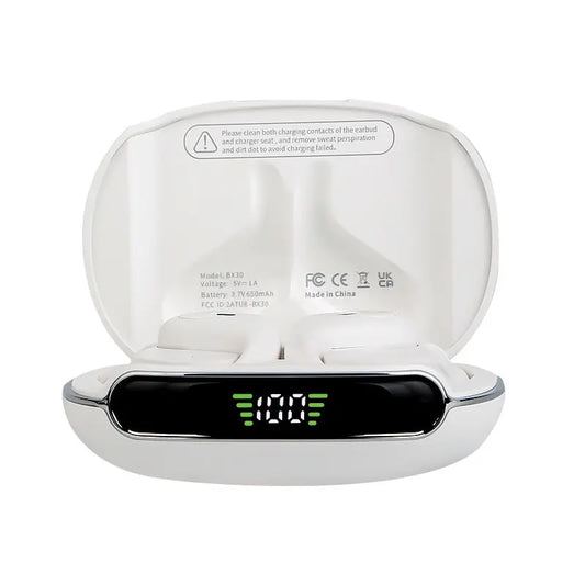 Ear-mounted Bluetooth Headset Digital Display Waterproof Anti-drop  