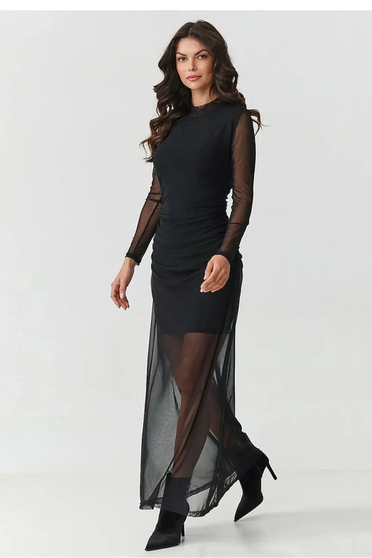  Evening dress model 219536 Makadamia 