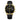 Fashion Sport Men's Stainless Steel Case Leather Band Quartz Analog Wrist Watch 