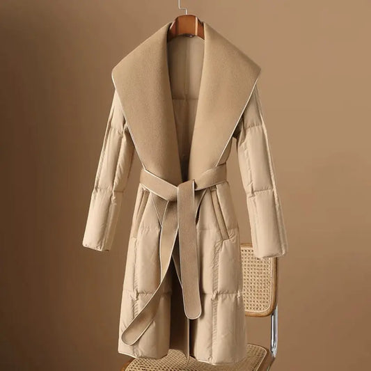Fashion Women's White Duck Down Jacket Coat  