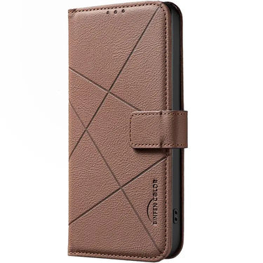 Geometric Pattern RFID Leather Phone Case, For iPhone XR, For iPhone XS Max, For iPhone 6 Plus / 7 Plus / 8 Plus  