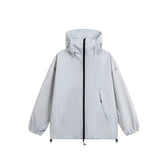 Hooded Sun Protection Jacket for Men,  Sporty Loose Outerwear  