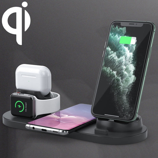 6 in 1 10W Qi Standard Wireless Charger Stand  