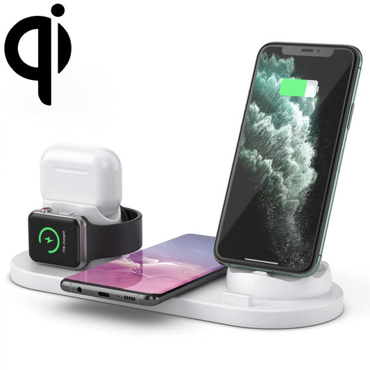 6 in 1 10W Qi Standard Wireless Charger Stand  