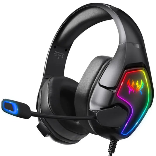 KOTION EACH G3000 3.5mm & USB Plug Stereo RGB Light Gaming Headset with Omni-directional Mic, Cable Length: 1.9m, G3000 - UTrano