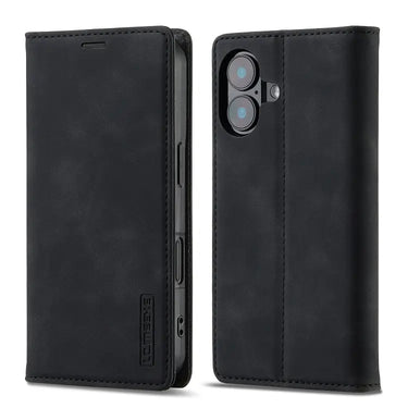 LC.IMEEKE Strong Magnetism Microfiber Leather Phone Case, For iPhone 16  
