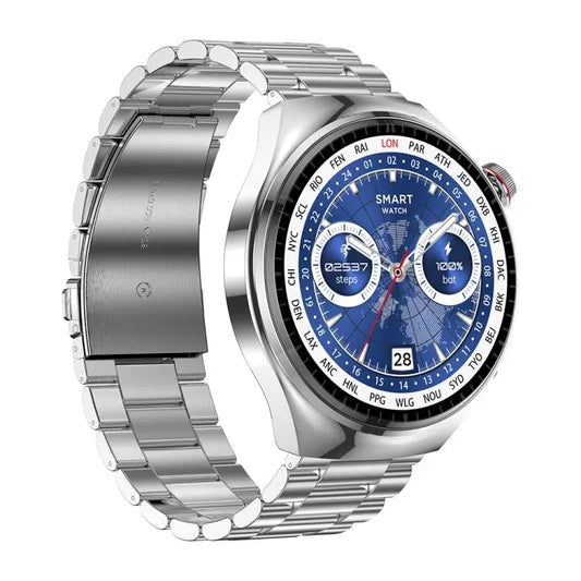 LEMFO LF38 1.6 inch IPS Screen Steel Strap Smart Watch Supports Blood Oxygen Monitoring(Silver) - UTrano