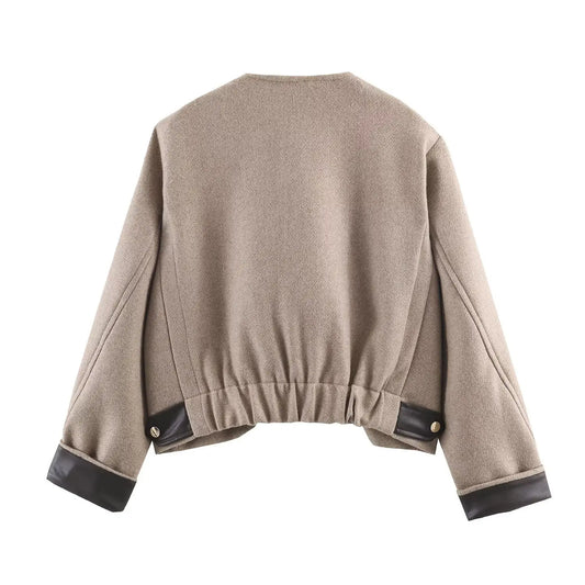 Leather effect decorative jacket  