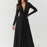  Long dress model 220464 Makadamia 