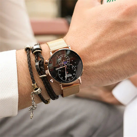 Men's Automatic Waterproof Large Dial Mechanical Watch  