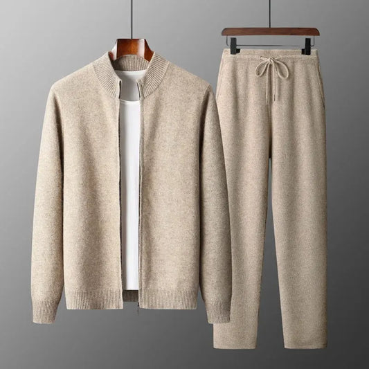 Men's Double-strand Thickened Wool Suit Cardigan  