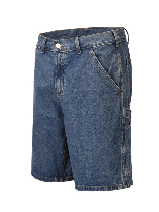 Men's Washed Denim Bermuda Shorts  