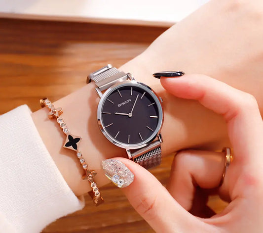Mesh belt watch  