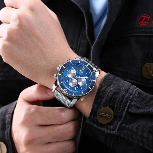 Multifunctional Luminous Mesh Steel Belt Automatic Mechanical Watch - UTrano