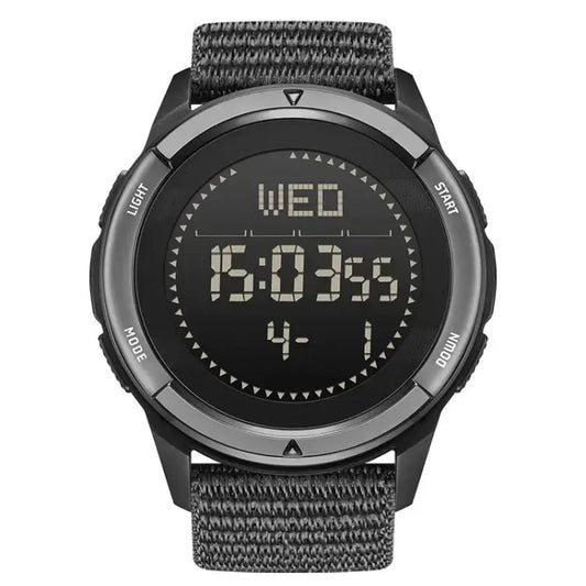 NORTH EDGE ALPS Outdoor Waterproof Men Carbon Fiber Digital Nylon Strap Smart Sports Watch  