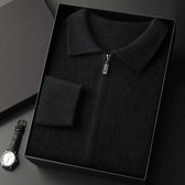 New Men's Cardigan Long Sleeve Sweater Coat  