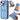 Retro Magsafe Cross Leather Ring Holder Card Bag Phone Case, For iPhone 15 Pro max, For iPhone 15 Pro, For iPhone 15 Plus  For iPhone 15 Plus / Blue