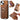 Retro Magsafe Cross Leather Ring Holder Card Bag Phone Case, For iPhone 15, For iPhone 14 Plus, For iPhone 14  For iPhone 14 / Brown