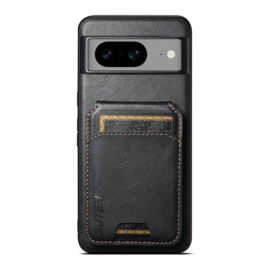 Suteni H02 Leather Wallet Stand Back Phone Case, For Google Pixel 9, For Google Pixel 8a, For Google Pixel 8 Pro, For Google Pixel 8, For Google Pixel 7a, For Google Pixel 7 Pro, For Google Pixel 7, For Google Pixel 6a  