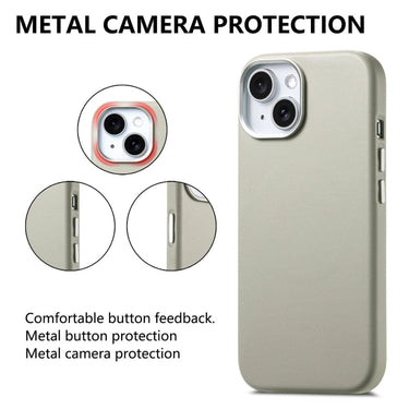 Electroplated Metal Button MagSafe Phone Case, For iPhone 14 Pro Max, For iPhone 13 Pro Max, For iPhone 13 Pro  