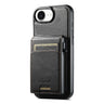 Suteni H19 Oil Wax 2-in-1 MagSafe Removable Card Box Back Phone Case, For iPhone 12 Pro, For iPhone 17e / 16e  