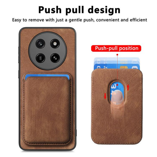 Retro Leather Card Bag Magnetic Phone Case For Honor 600 Pro Global,Honor 600 Global,Honor 400 Lite Global,Honor 300 Ultra  