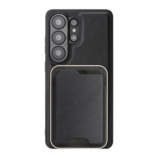 Kalebol Slim MagSafe Ring Magnetic Card Bag Leather Phone Case, For Samsung Galaxy S26 Ultra 5G, For Samsung Galaxy S25 Edge 5G, For Samsung Galaxy S25 5G, For Samsung Galaxy S25+ 5G  