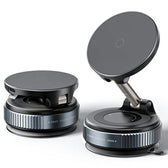 X68W 15W Wireless Charging Vacuum Suction Cup Foldable Car Dashboard Magnetic Phone Holder, X68W  