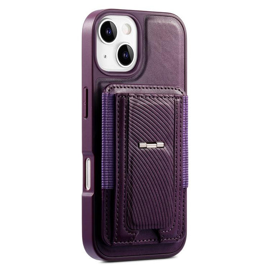 CaseNeo Fold Holder Retro Elastic Card Bag Magnetic Back Phone Case, For iPhone 15, For iPhone 14 / 13, For iPhone 14 Pro, For iPhone 14 Pro Max, For iPhone 13 Pro Max, For iPhone 13 Pro  