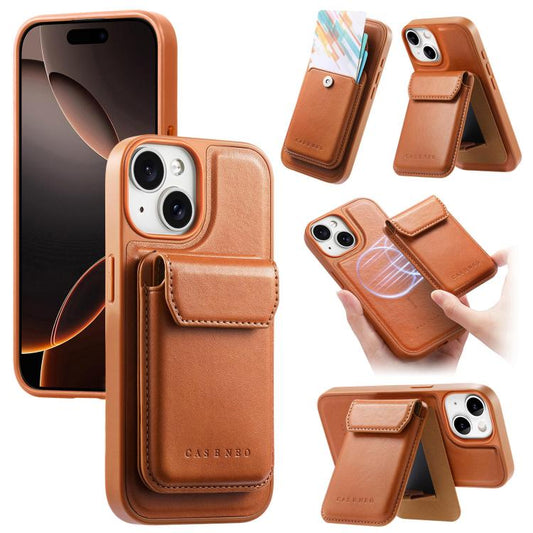 CaseNeo Retro Multi-Card Bag Magnetic Back Phone Case, For iPhone 13  