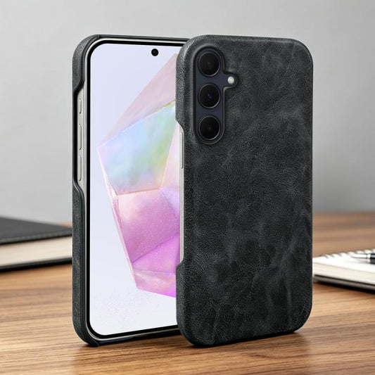 Retro-skin Magnetic Vegan Leather Back Phone Case, For Galaxy A35 5G, For Galaxy A25 5G Global, For Galaxy A33 5G  