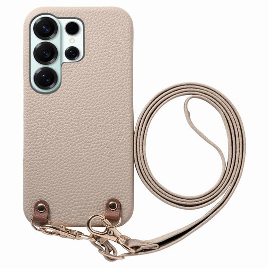 Metal Buckle Crossbody Lanyard Litchi Texture PU Back Phone Case, For Galaxy S24 Ultra 5G, For Galaxy S24+ 5G, For Galaxy S24 5G  