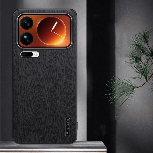 Tree Bark Leather Shockproof Phone Case, For Xiaomi 18 Pro Max 5G, For Xiaomi 18 Pro 5G, For Redmi Note 17 Pro Max Global 163.4mm  