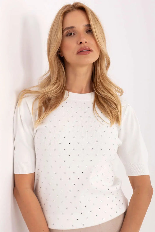  Short sleeve sweater model 216776 Factory Price 