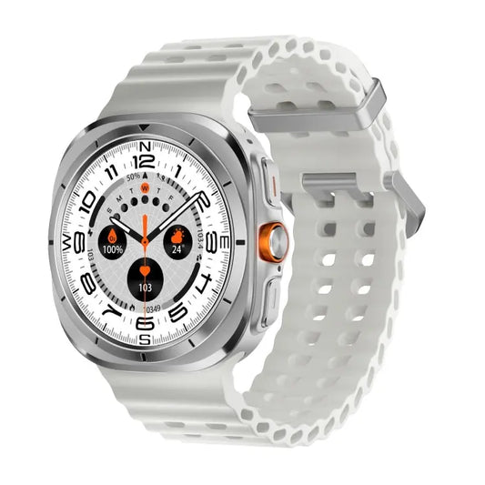 W7 1.43 inch IP68 Waterproof Smart Watch, Support Sedentary Reminder / Sleep Monitoring(White) - UTrano