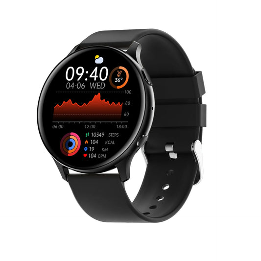 Smart Bluetooth Call Heart Rate Body Temperature Voice Assistant Watch 