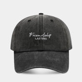 Soft Top Show Face A Little Retro Distressed Peaked Cap Couple  