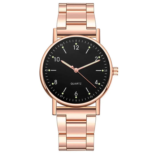 Steel band men's and women's quartz watches 