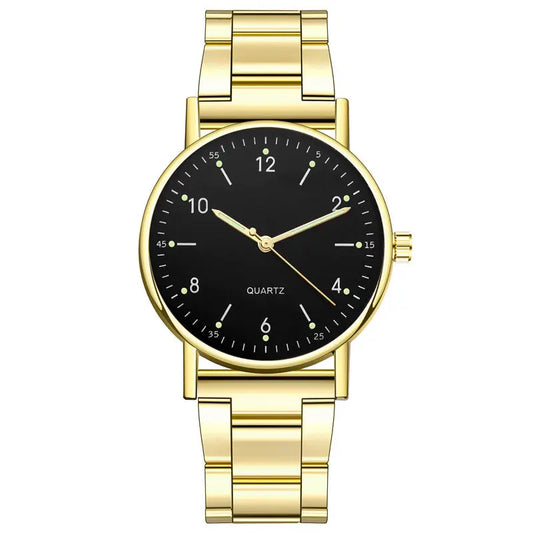 Steel band men's and women's quartz watches 