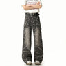 Straight-leg denim pants for men  