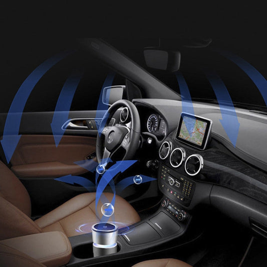 K04 Colorful Car Charger USB Car Negative Ion Air Purifier, K04  