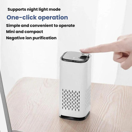 Car Air Purifier Home Office Desktop Negative Ion Compact USB Odor Purifier, A1  