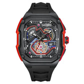 Three-Dimensional Hollow Waterproof Luminous Sports Multifunction Quartz Watch  