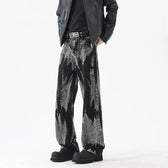 Vibe Style Gradient Black Denim Pants Men  
