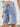 Washed Raw Hem Denim Shorts  
