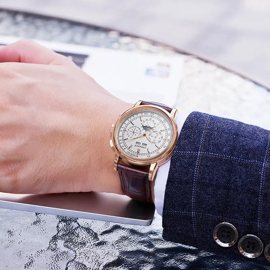 Waterproof Calendar Men's Automatic Mechanical Business Watch - UTrano