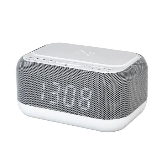 Wireless Charging Bluetooth Speaker Alarm Clock  