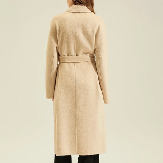 Women's Camel Coat Reversible Woolen Jacket  