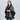 Women's Plus Cashmere Fur Collar Knitted Cardigan Shawl Cape Coat  